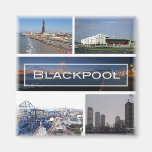 Imã ENG031 BLACKPOOL, Lancashire, Inglaterra, Geladeir