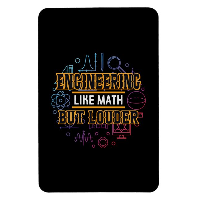 Ímã Engenharia De engenheiros Como Matemática (Vertical)