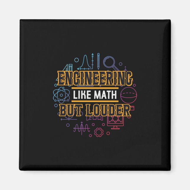 Imã Engenharia De engenheiros Como Matemática (Frente)