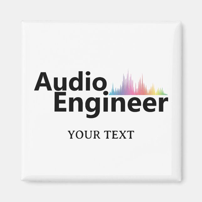 Imã Engenharia de Som Personalizada Engenharia de Áudi (Frente)