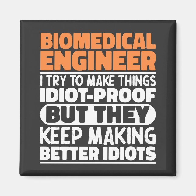 Imã Engenheiro Biomédico Eu Tento Engraçado (Frente)