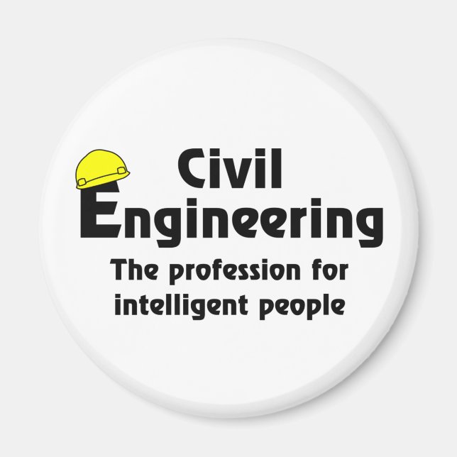 Imã Engenheiro Civil Inteligente (Frente)