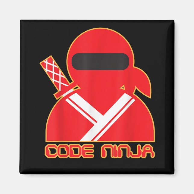Imã Engenheiro de Codificação de Computadores Ninja -  (Frente)