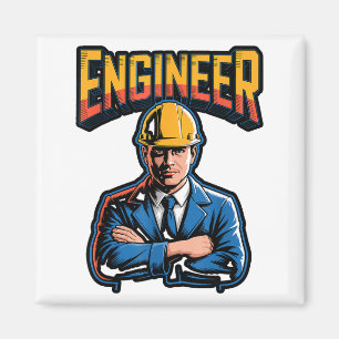 Imã Engenheiro Em Letras Gregas Stem Humor Nerd