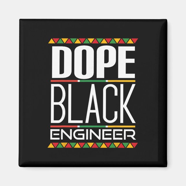 Imã Engenheiro Negro de Drogas Mês da História Negra  (Frente)