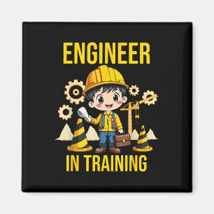 Imã Engenheiro No Treinamento Futuro Do Engin De Parti