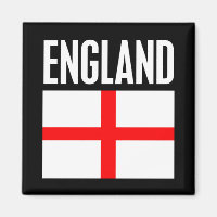 England Flag Black