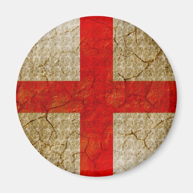 Imã England Grunge Flag (Frente)
