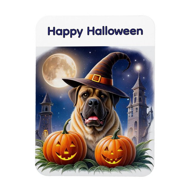 Ímã Englische Dogge Mastiff Halloween  (Vertical)