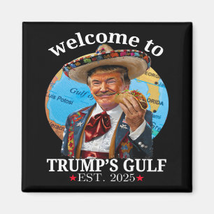 Imã Engraçada Camisa de Trump Bem-vinda ao Golfo de Tr