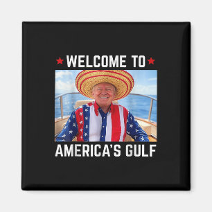 Imã Engraçada Camisa Do Golfo Dos Eua América Trump Am