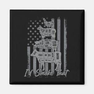 Imã Engraçada Camisa Nos Bandeira Eu Fumaria Aquele 4º