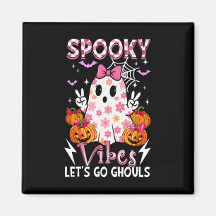 Imã Engraçada e Engraçada Vibes Halloween Ghouls Bonit