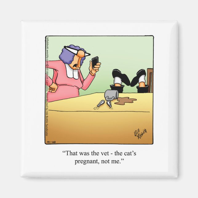 Imã Engraçada Gente Gente Gente Magneta (Frente)