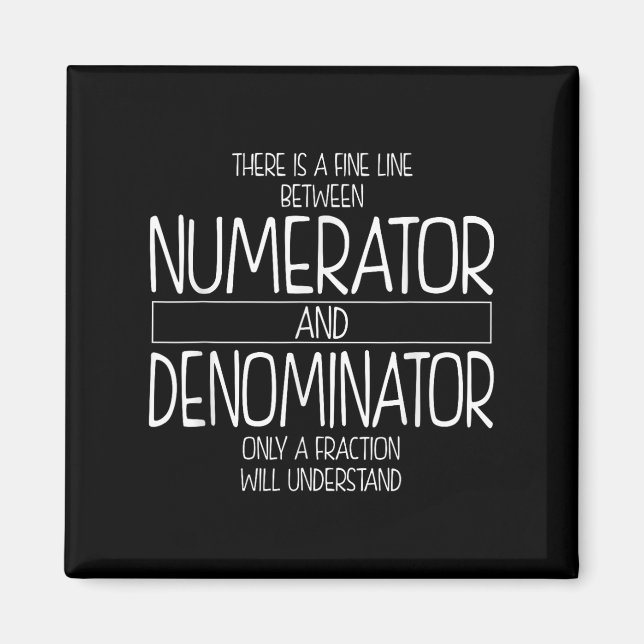 Imã Engraçada Piada de Professores de Matemática Homen (Frente)