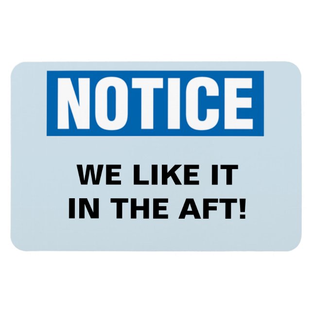 Ímã Engraçada Porta de Cabina Cruzada - Gostamos dela  (Horizontal)