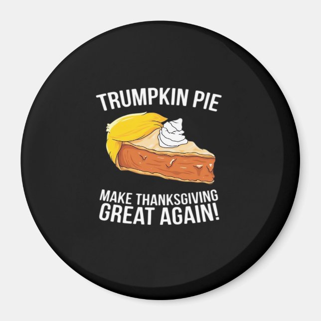 Imã Engraçada Torta De Trumpkin Faz Excelente De Ação  (Frente)