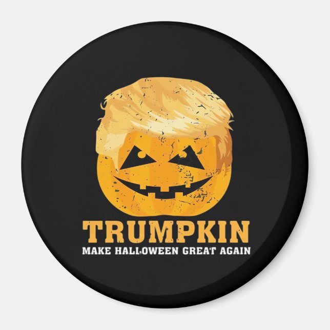 Imã Engraçada Trumpkin Faz Excelente De Halloween Nova (Frente)