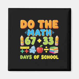 Imã Engraçado 100 Dias Equação Matemática Escolar Alun