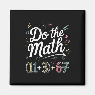 Imã Engraçado 100 Dias Equação Matemática Escolar Faça