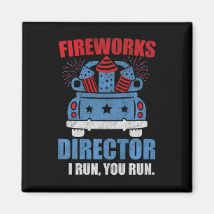 Imã Engraçado 4º De Julho Diretor De Fogos De Artifíci