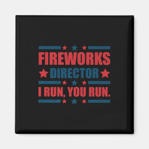 Imã Engraçado 4º De Julho Diretor De Fogos De Artifíci