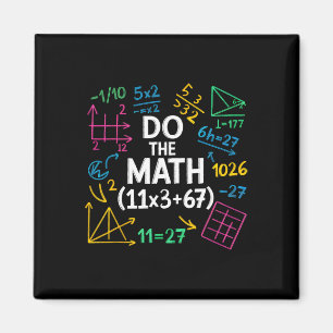 Imã Engraçado 67 Equação Matemática 100 Dias De Escola
