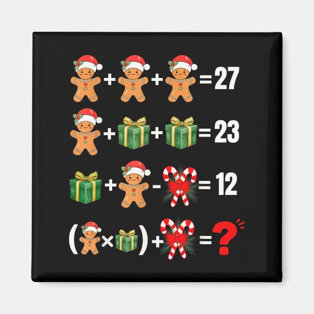 Imã Engraçado 67 Meme Doce Alegre Papai Noel Professor (Frente)