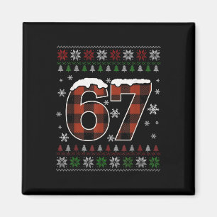 Imã Engraçado 67 Seis Sete Meme Brainrot Cringe Natal