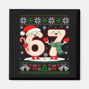 Imã Engraçado 67 Seis Sete Meme Brainrot Cringe Natal