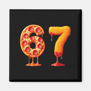 Imã Engraçado 6 7 Zza Nugget Meme Seis Sete 67 Amantes
