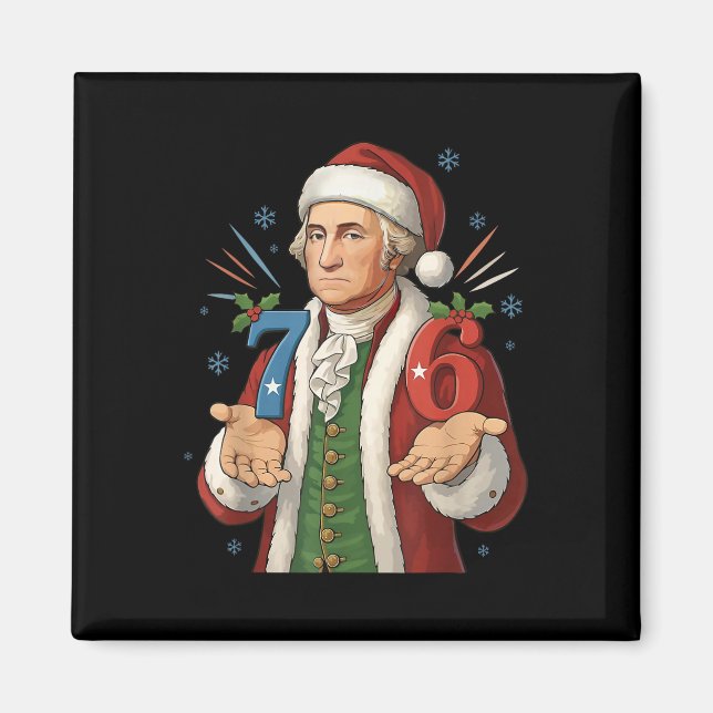 Imã Engraçado 7-6 6-7 George Washington Papai Noel 67  (Frente)