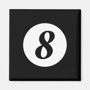 Imã Engraçado 8 Ball Magic Billiards Piscina Preguiços