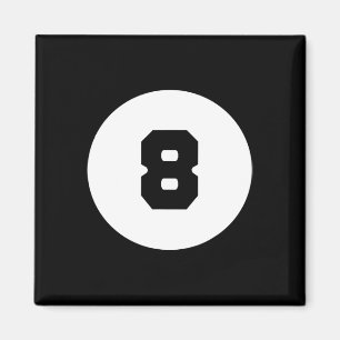 Imã Engraçado 8 Ball Magic Oito Billiards Piscina Pret