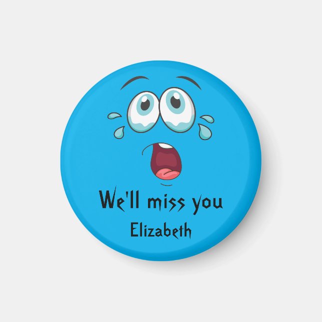 Imã Engraçado Adeus, vamos sentir falta de você indo e (Frente)