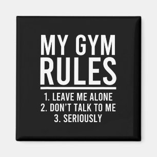 Imã Engraçado As Minhas Regras De Gym