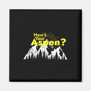 Imã Engraçado Aspen Colorado esquiando como está seu A
