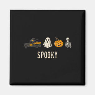 Imã Engraçado assustador halloween fofo caminhão fanta