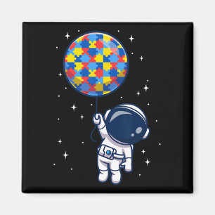 Imã Engraçado Astronauta Bylon Autismo Espaço de Consc