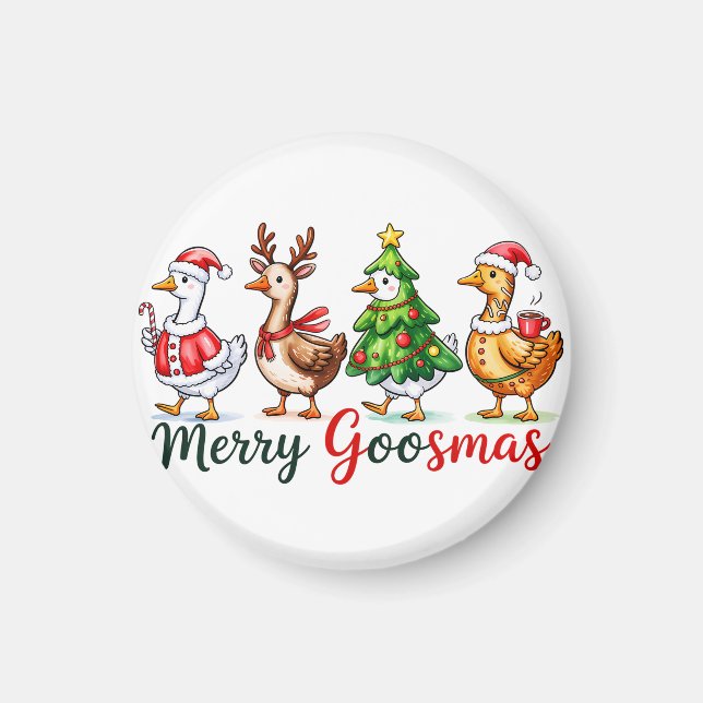 Imã Engraçado Bobo de Natal (Frente)