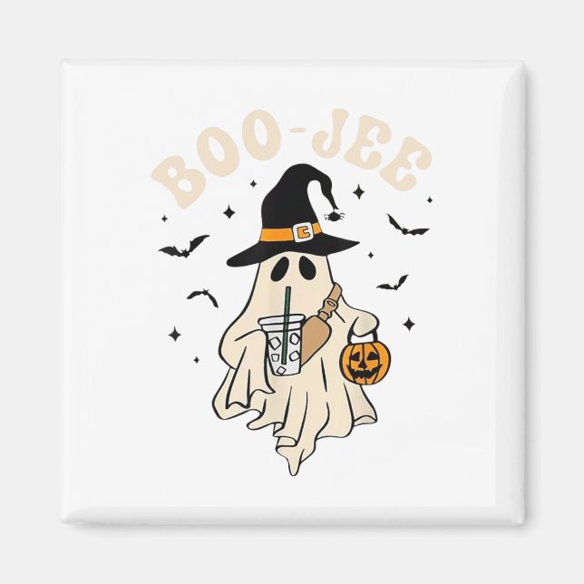 Imã Engraçado Boo-jee Ghost Halloween Boo Jee Ghost Sp (Frente)