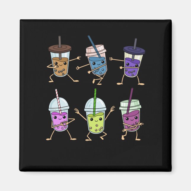 Imã Engraçado Bubble Tea Gift Men Boba Tea Bubble Tea (Frente)