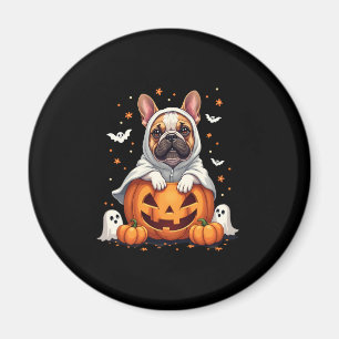 Imã Engraçado Buldogue Fantasma Boo Halloween Mulheres