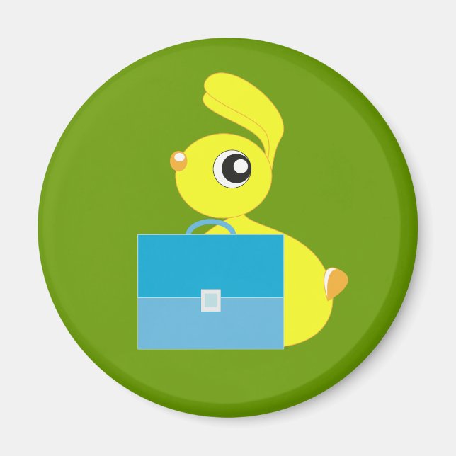 Imã Engraçado Bunny Magnet (Frente)