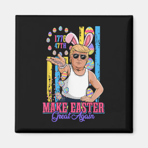 Imã Engraçado Bunny Trump 47th Salt Bae Meme Faça Pásc