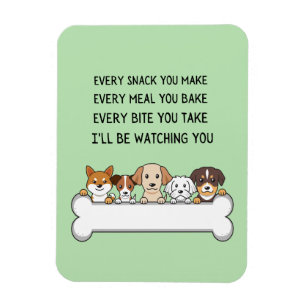 Ímã Engraçado Cachorro Carinhas Que Estarei Vendo Você