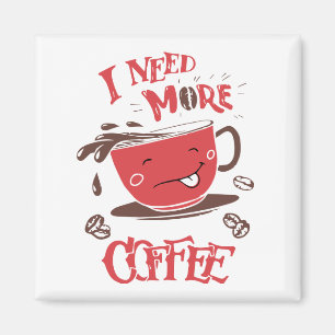Imã Engraçado Café Lover Cafeína Viciado em Estress