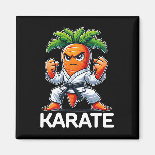 Imã Engraçado Carrot Artes Marciais Combatendo Belt Ka