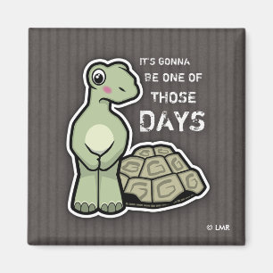 Imã Engraçado Cartoon Shell-lessTortoise Magnet