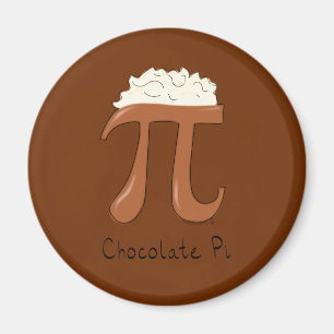 Imã Engraçado Chocolate Pi Símbolo de Matemática Profe